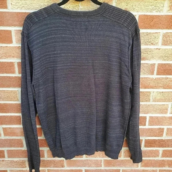 Calvin Klein Jeans Black Flecked Pullover Sweater Men's Size Large - Picture 4 of 10
